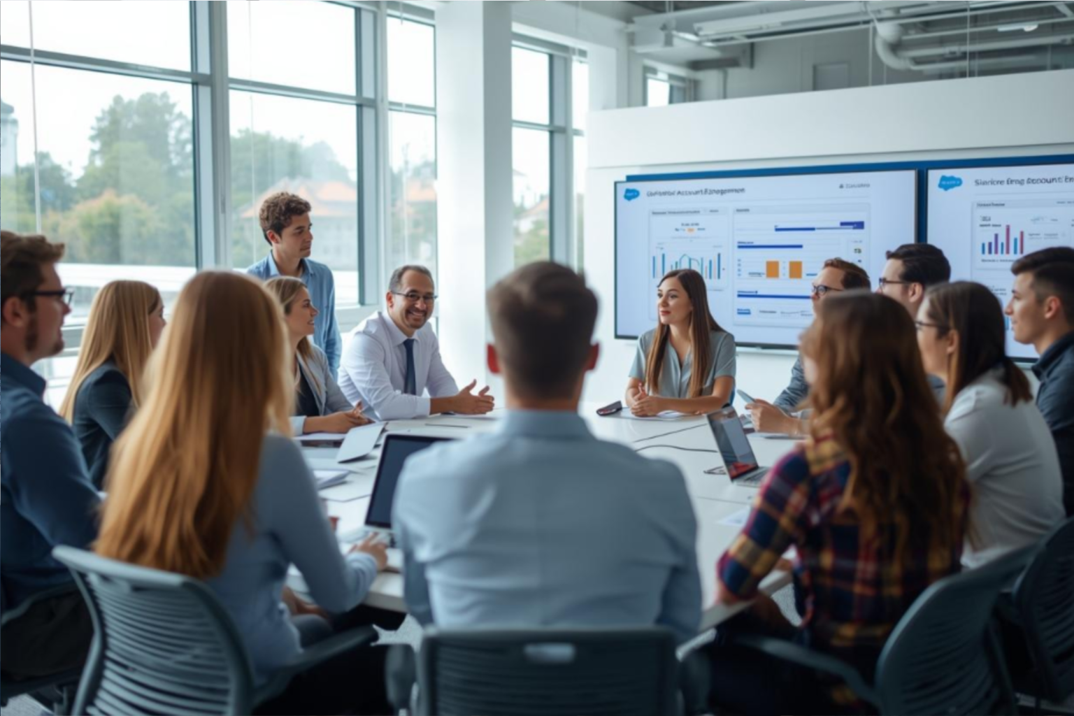 Strategic enterprise session on global rollout of Salesforce Account Engagement focused on governance, international decision-making and marketing architecture